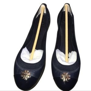 Tory Burch-Leather Jolie Ballet -sz 10.5